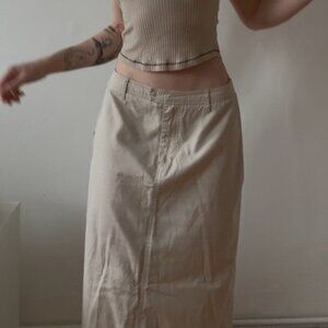 Vintage Maxi Cargo Skirt - Jamais Sans Toi ( small- medium)